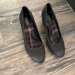 B.O.C charcoal black block heel